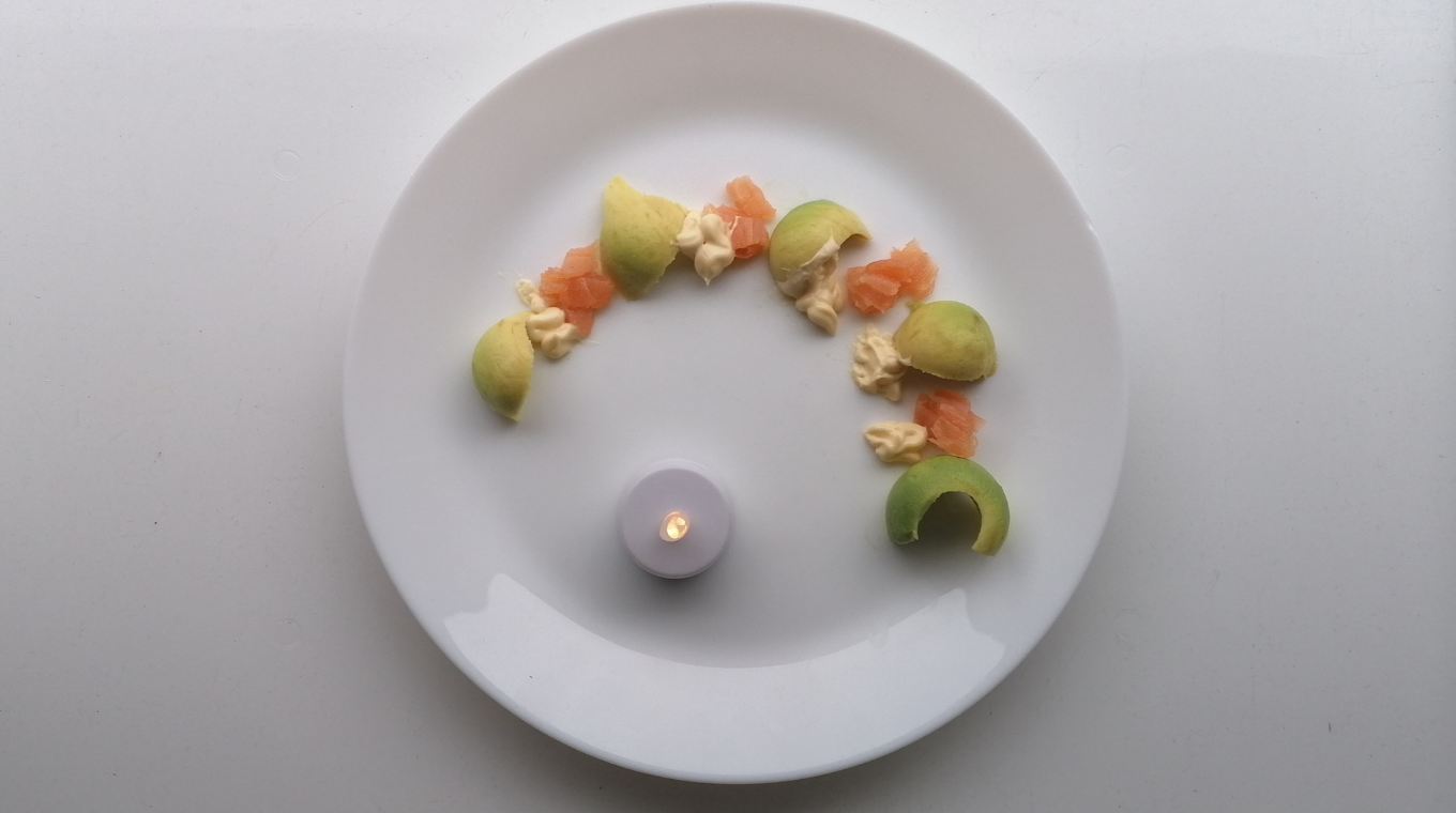 Gerookte zalm met avocado